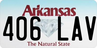 AR license plate 406LAV