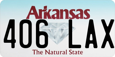 AR license plate 406LAX