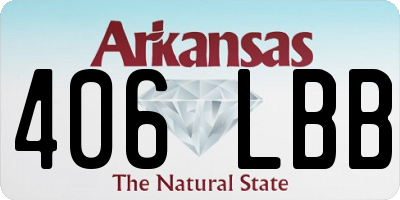 AR license plate 406LBB