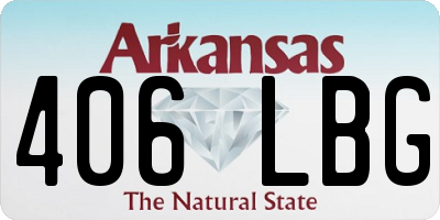 AR license plate 406LBG