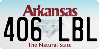 AR license plate 406LBL