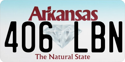 AR license plate 406LBN