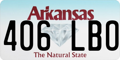 AR license plate 406LBO