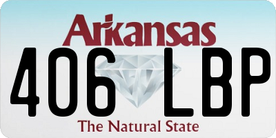 AR license plate 406LBP