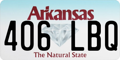 AR license plate 406LBQ