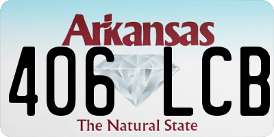 AR license plate 406LCB