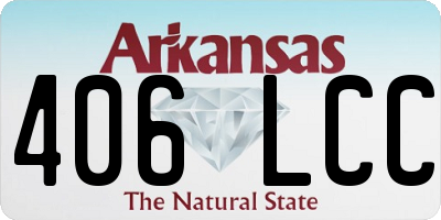 AR license plate 406LCC