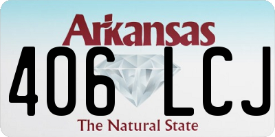 AR license plate 406LCJ