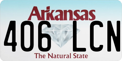 AR license plate 406LCN