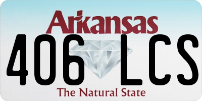 AR license plate 406LCS