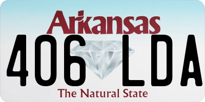 AR license plate 406LDA