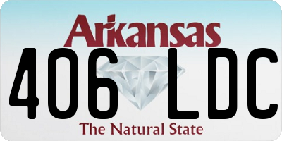 AR license plate 406LDC