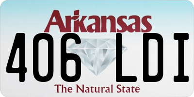 AR license plate 406LDI