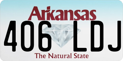 AR license plate 406LDJ