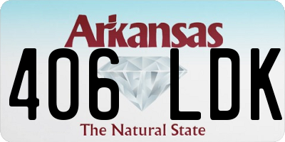 AR license plate 406LDK
