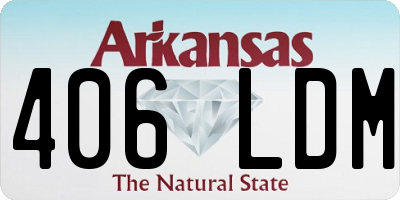 AR license plate 406LDM