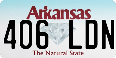 AR license plate 406LDN