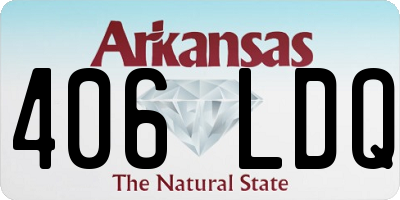 AR license plate 406LDQ