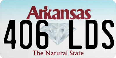 AR license plate 406LDS
