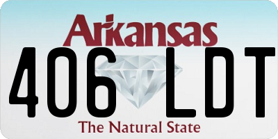 AR license plate 406LDT