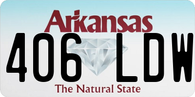 AR license plate 406LDW