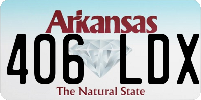 AR license plate 406LDX