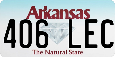AR license plate 406LEC