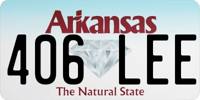 AR license plate 406LEE