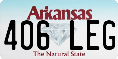 AR license plate 406LEG