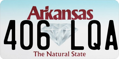 AR license plate 406LQA