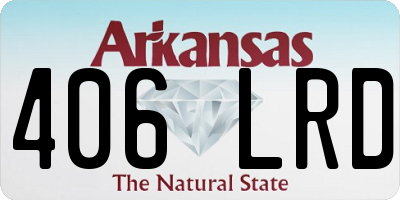 AR license plate 406LRD