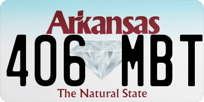 AR license plate 406MBT