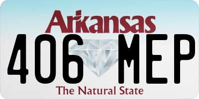 AR license plate 406MEP