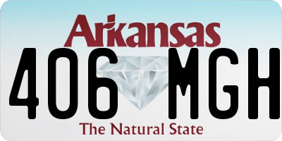AR license plate 406MGH