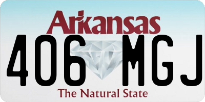 AR license plate 406MGJ