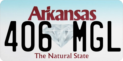 AR license plate 406MGL
