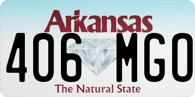 AR license plate 406MGO