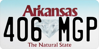 AR license plate 406MGP