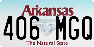 AR license plate 406MGQ