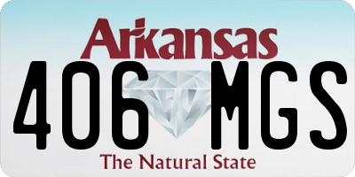 AR license plate 406MGS