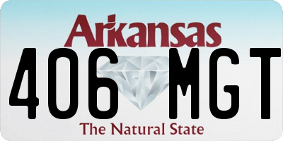 AR license plate 406MGT