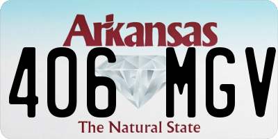 AR license plate 406MGV