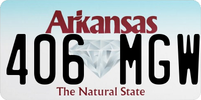 AR license plate 406MGW