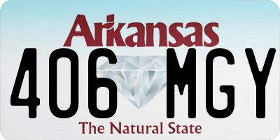 AR license plate 406MGY