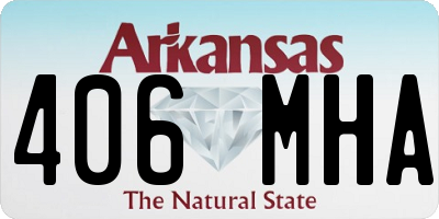 AR license plate 406MHA