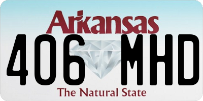 AR license plate 406MHD