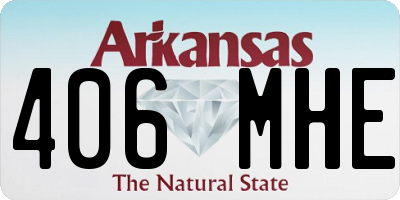 AR license plate 406MHE