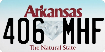AR license plate 406MHF