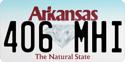 AR license plate 406MHI