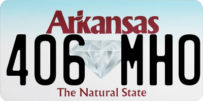 AR license plate 406MHO